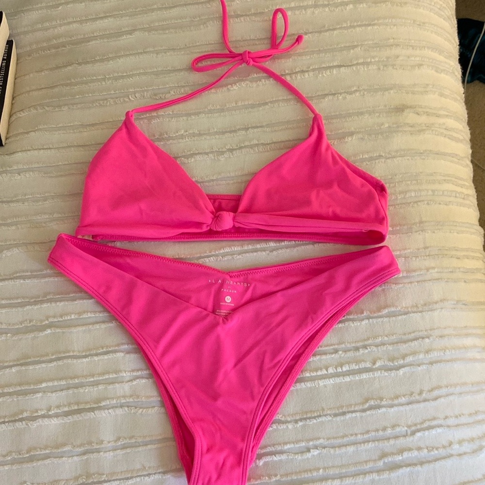 **Bikini Top only** LA hearts Pacsun pink swimsuit